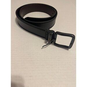 Levi Strauss Belt 40 W Men Dark Color Hardware Black Brown Leather Reversible